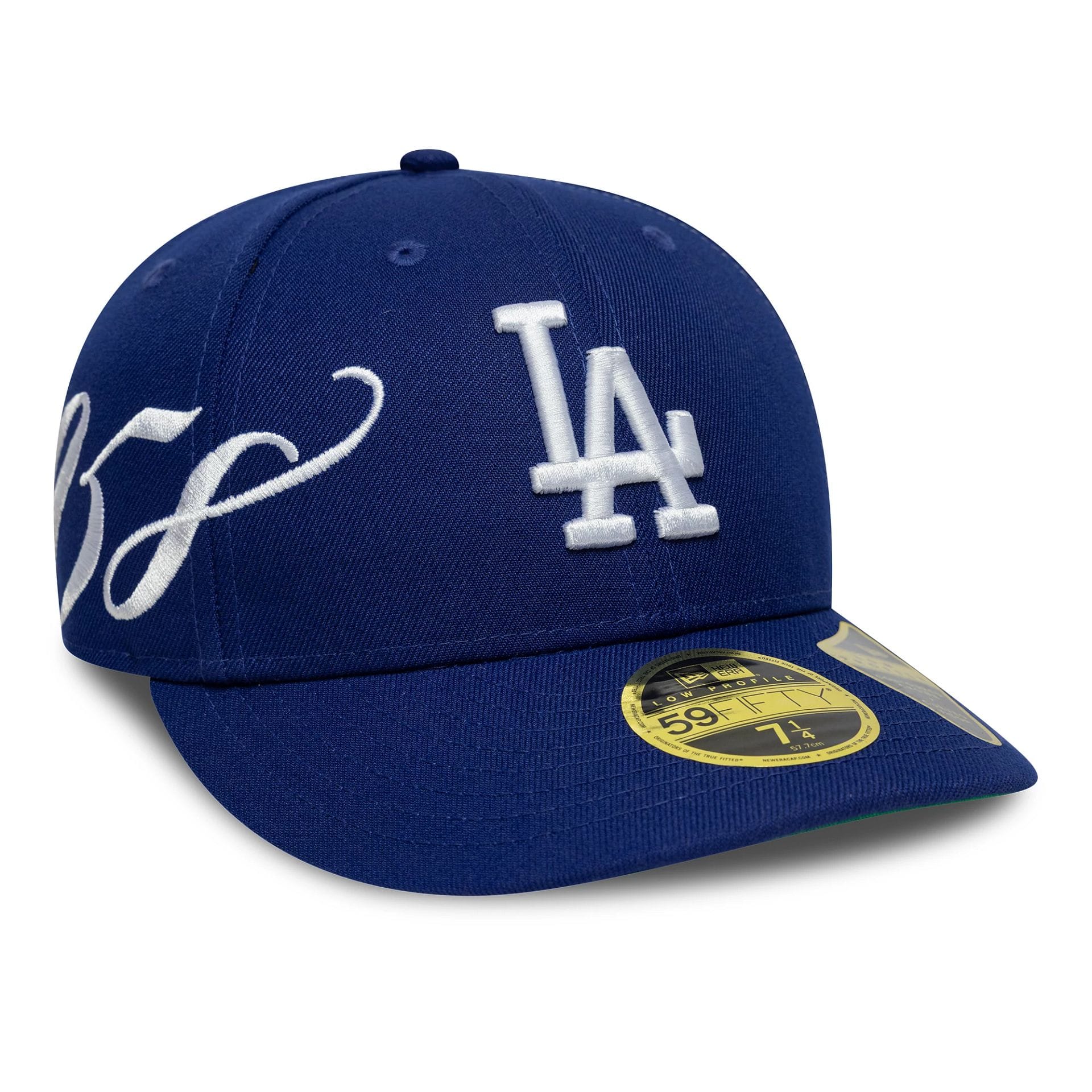 LA Dodgers MLB Est Script Dark Blue Low Profile 59FIFTY Fitted Cap-kentox