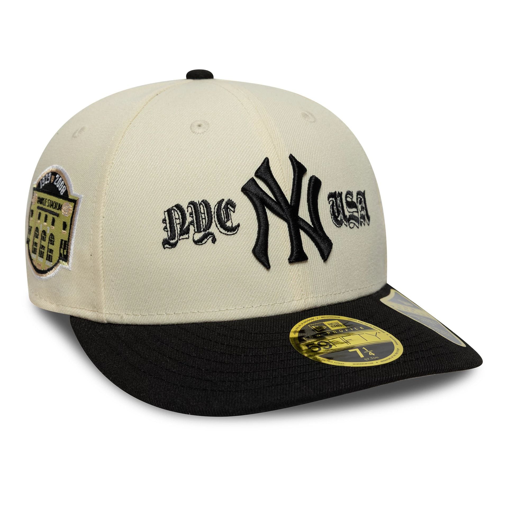 New York Yankees MLB Cooperstown Cream Low Profile 59FIFTY Fitted Cap-kentox