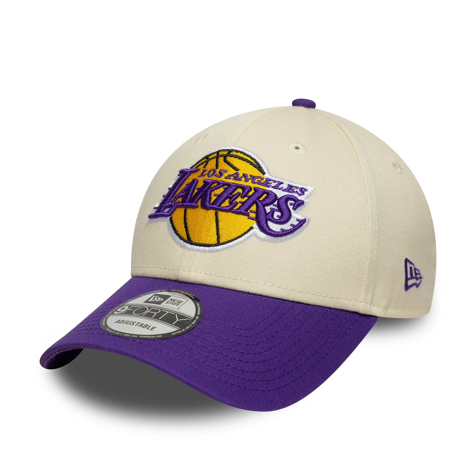 LA Lakers NBA Colour Block Cream 9FORTY Cap-kentox