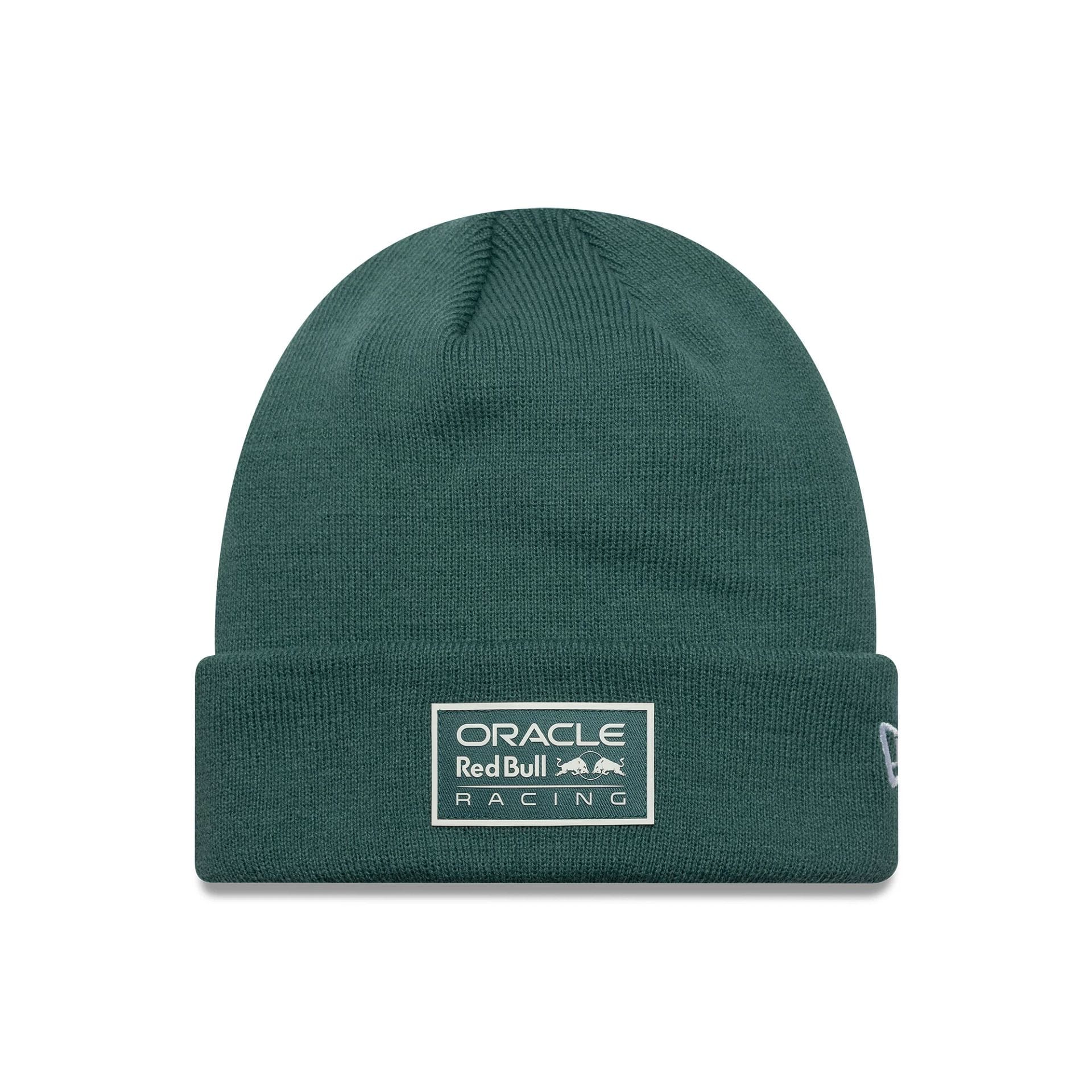 Red Bull Racing Dark Green Cuff Knit Beanie Hat-kentox