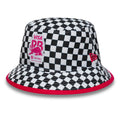 Visa Cash App Racing Bulls Checkerboard White Bucket Hat-kentox