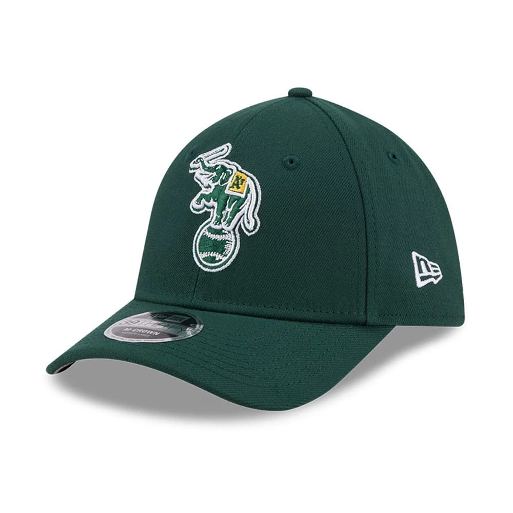 Athletics MLB Dark Green 39THIRTY M-Crown Stretch Fit Cap-kentox