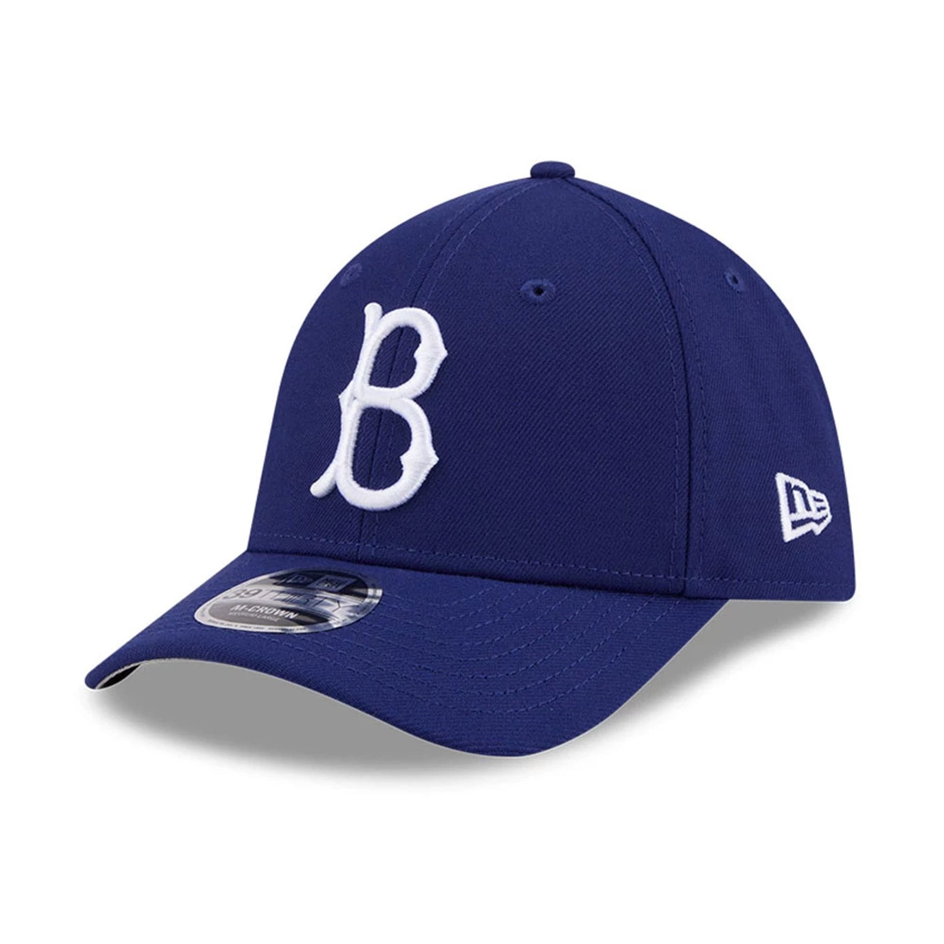 Brooklyn Dodgers MLB Dark Blue 39THIRTY M-Crown Stretch Fit Cap-kentox