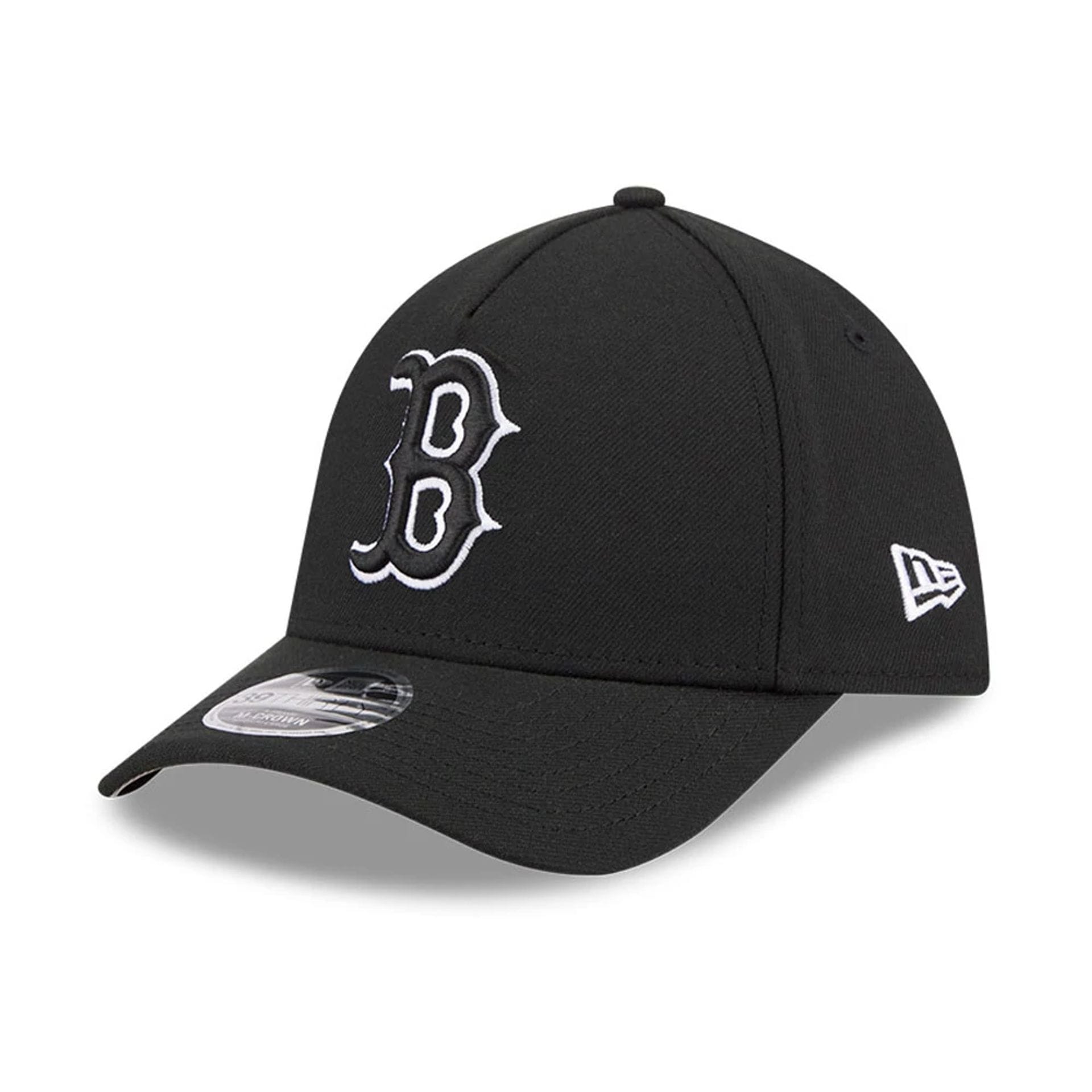 Boston Red Sox MLB Black 39THIRTY M-Crown A-Frame Stretch Fit Cap-kentox