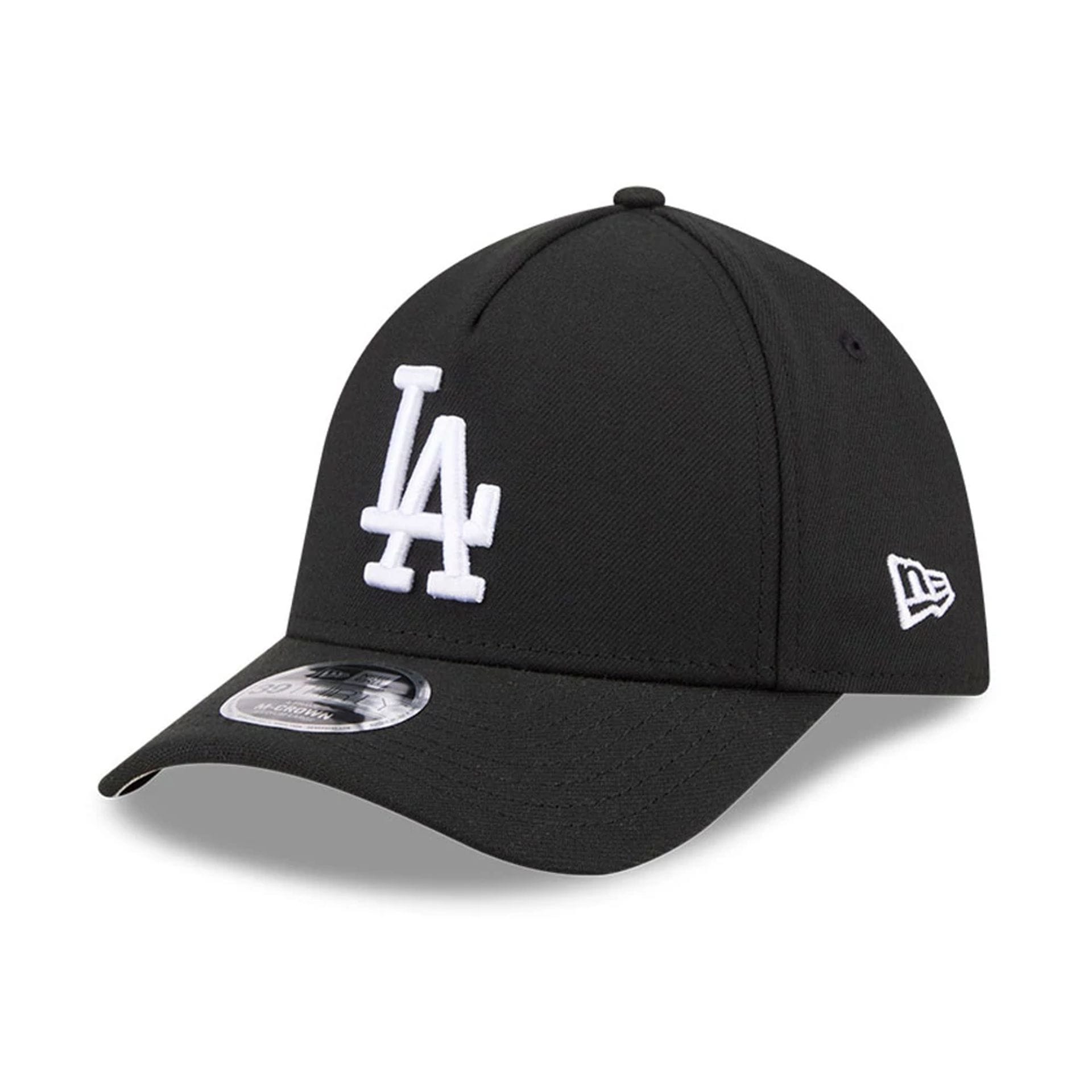 LA Dodgers MLB Black 39THIRTY M-Crown A-Frame Stretch Fit Cap-kentox