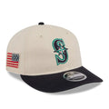 Seattle Mariners MLB Americana Herringbone White Retro Crown 9FIFTY Adjustable Cap-kentox