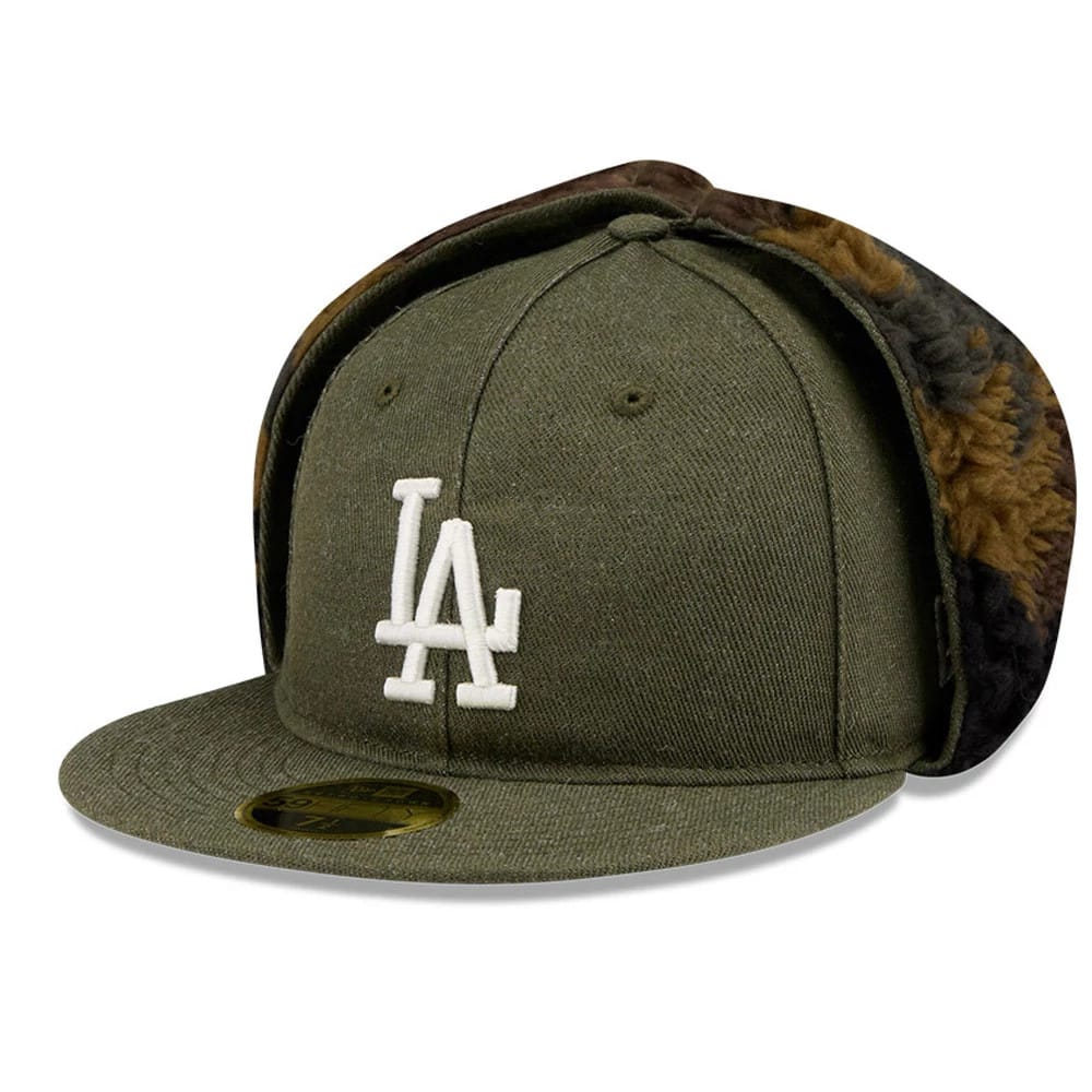 LA Dodgers MLB Camo Open Green Retro Crown 59FIFTY Fitted Cap-kentox