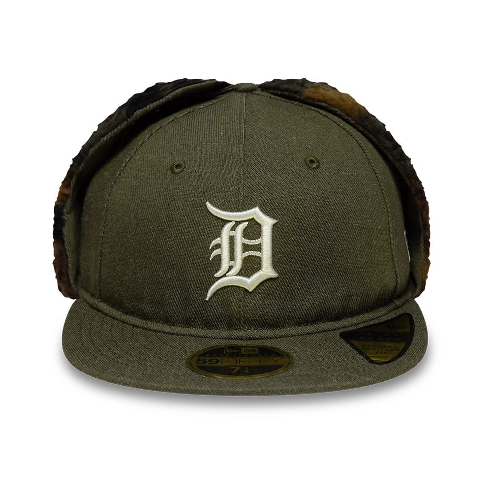 Detroit Tigers MLB Camo Open Green Retro Crown 59FIFTY Fitted Cap-kentox