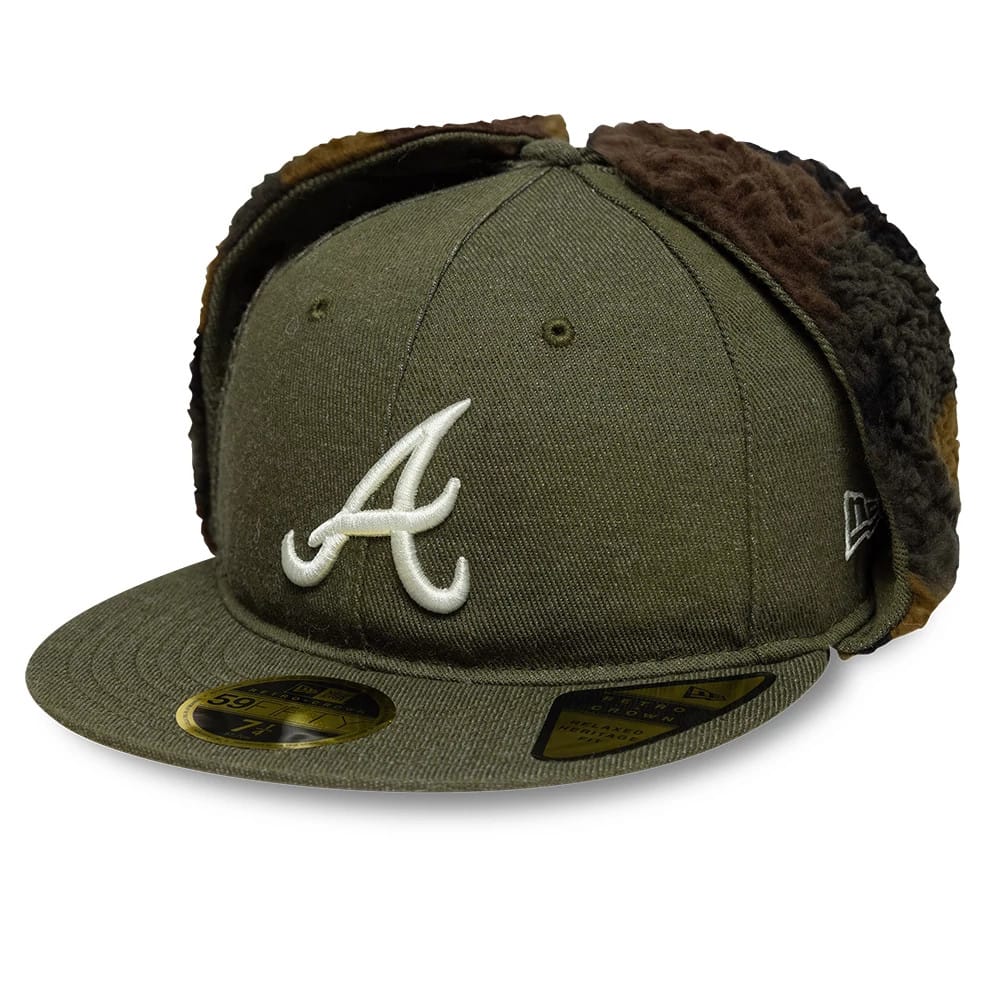 Atlanta Braves MLB Camo Open Green Retro Crown 59FIFTY Fitted Cap-kentox