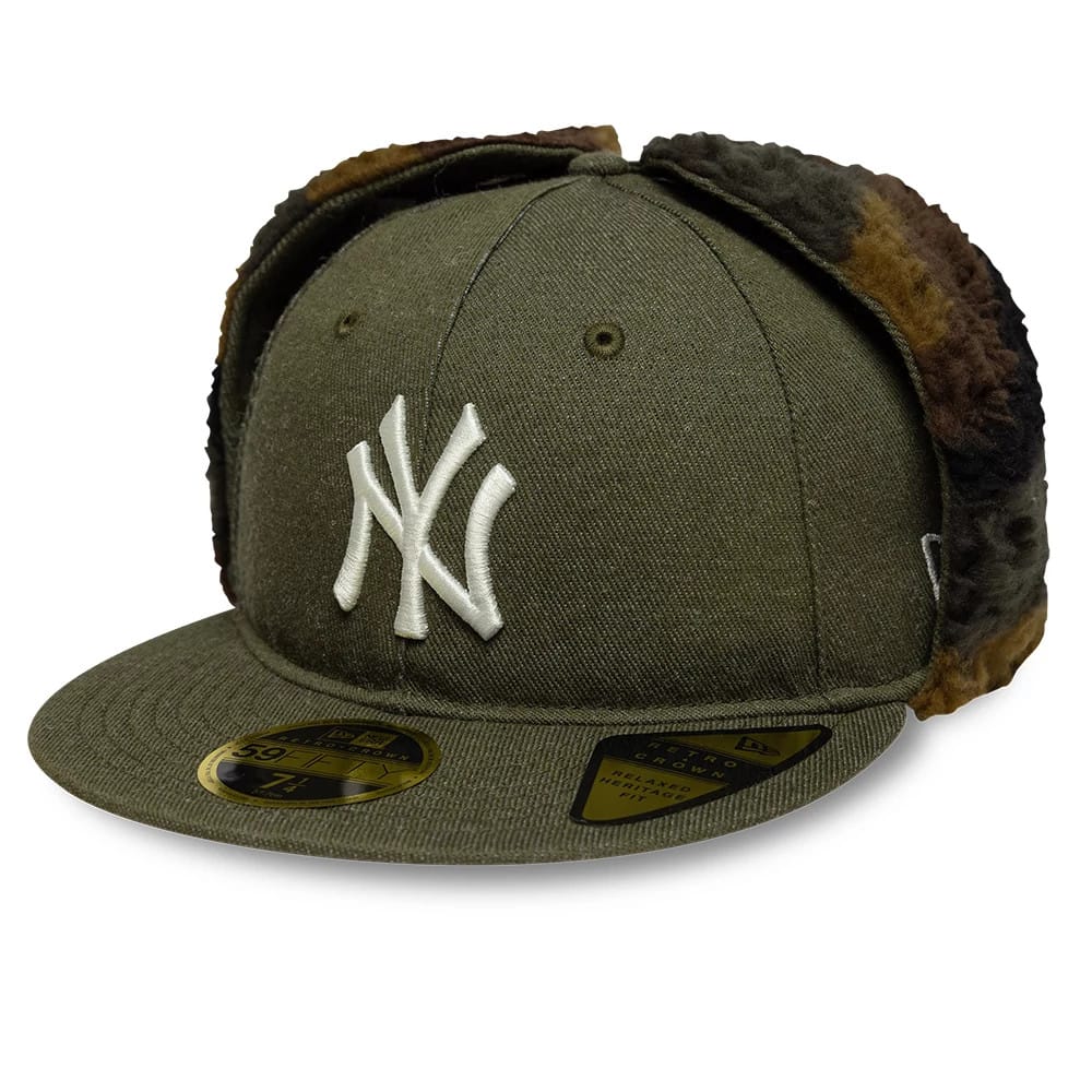 New York Yankees MLB Camo Open Green Retro Crown 59FIFTY Fitted Cap-kentox