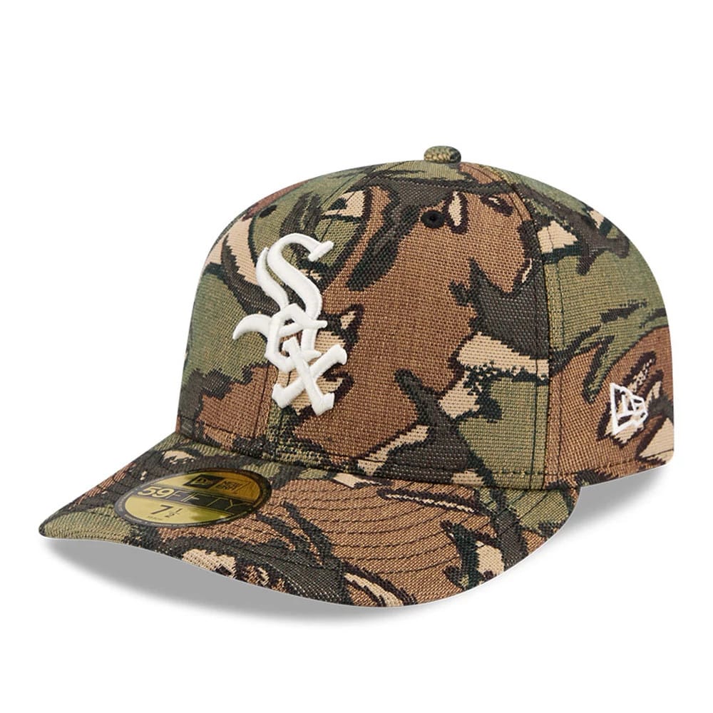 Chicago White Sox MLB Jacquard Camo 59FIFTY Fitted Cap-kentox