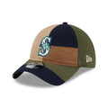 Seattle Mariners MLB Patchwork Open Brown 9TWENTY Adjustable Cap-kentox