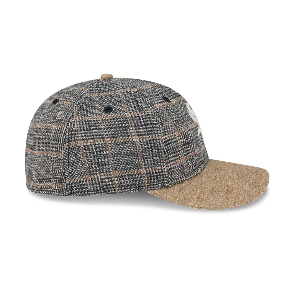 Chicago White Sox MLB Vintage Tweed Open Blue Retro Crown 59FIFTY Fitted Cap-kentox