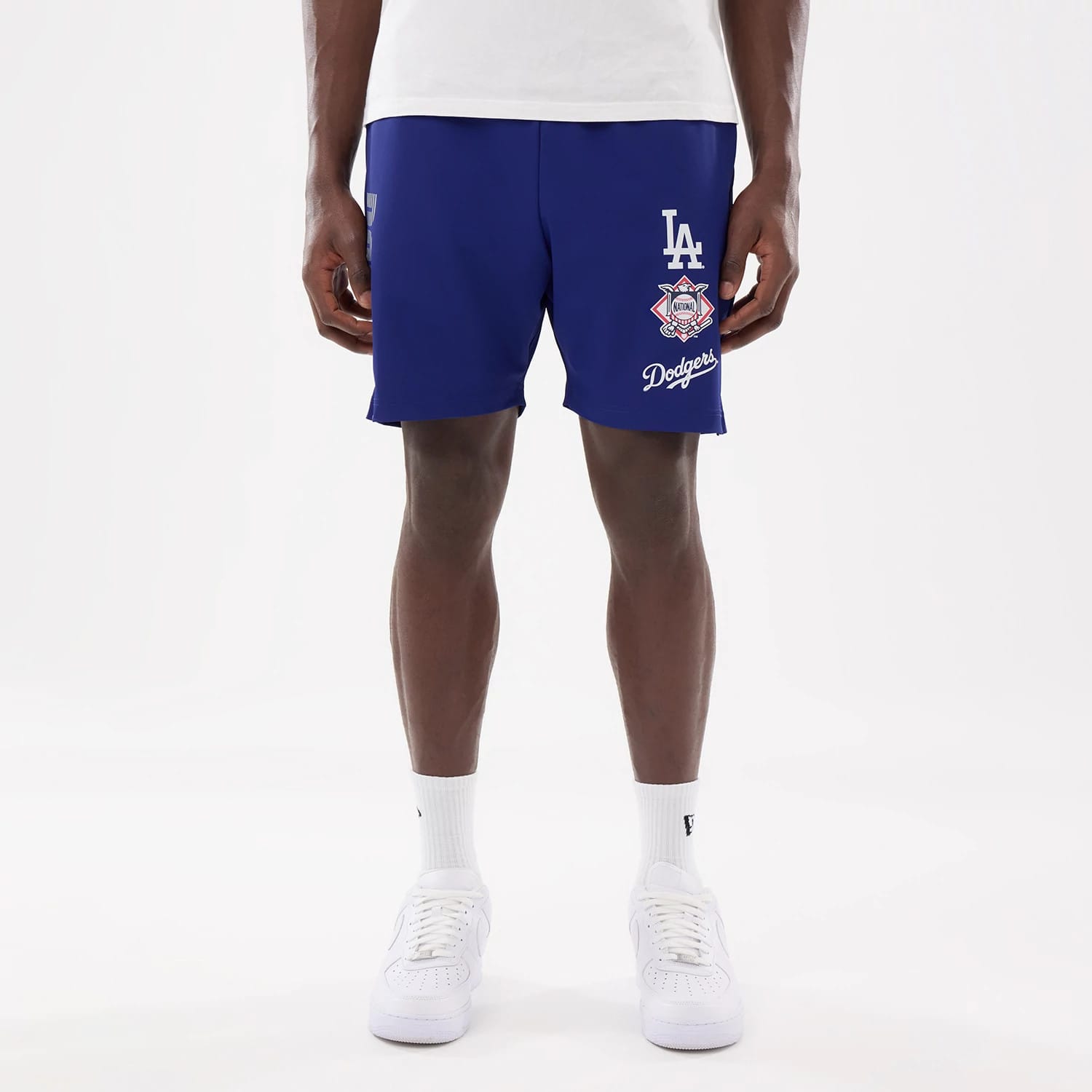 LA Dodgers MLB Match Dark Blue Oversized Shorts-kentox