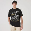 LA Dodgers MLB Cowboy Graphic Black T-Shirt-kentox
