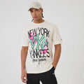 New York Yankees MLB Street Art Graphic Light Beige T-Shirt-kentox