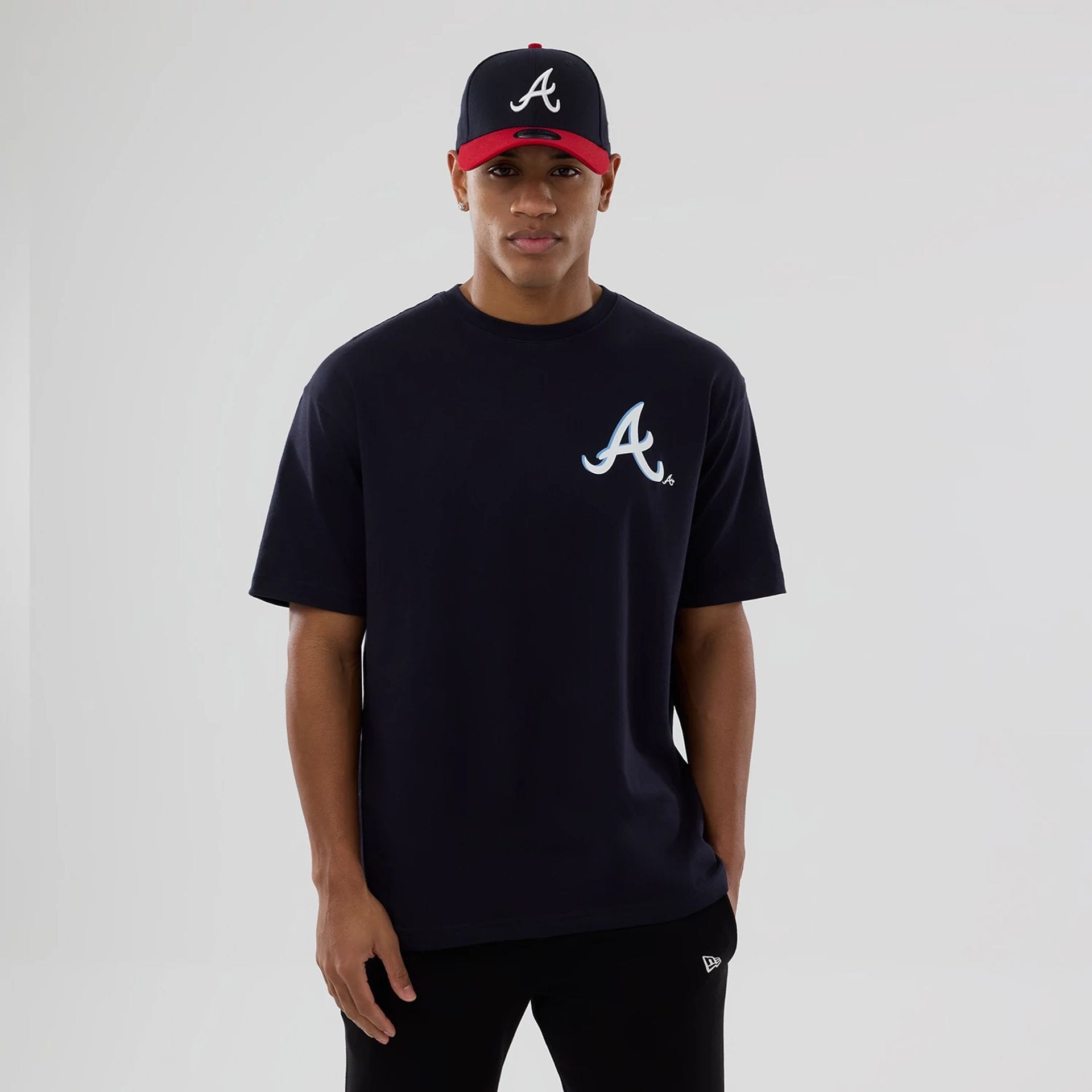 Atlanta Braves MLB Graphic Navy T-Shirt-kentox