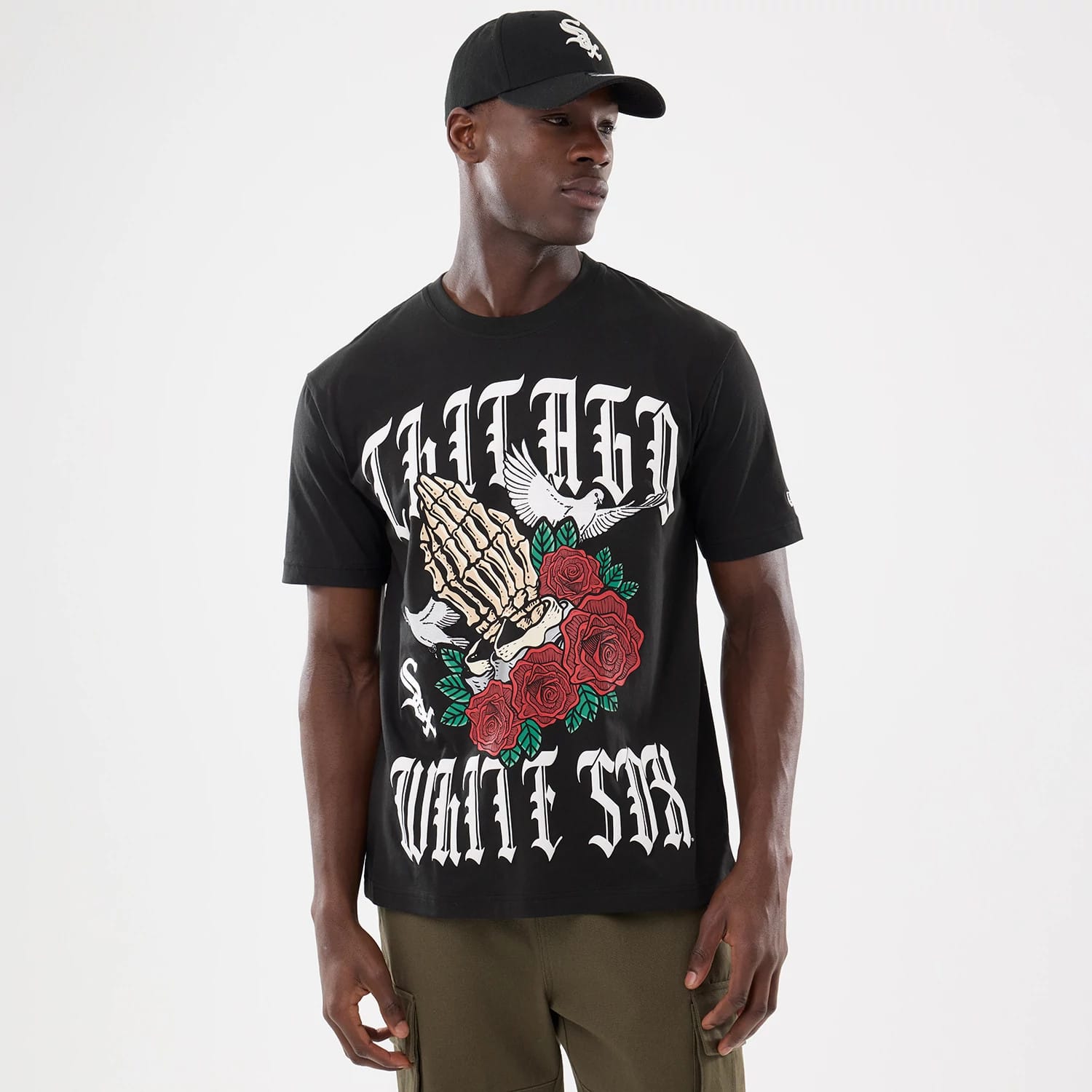Chicago White Sox MLB Script Graphic Black T-Shirt-kentox