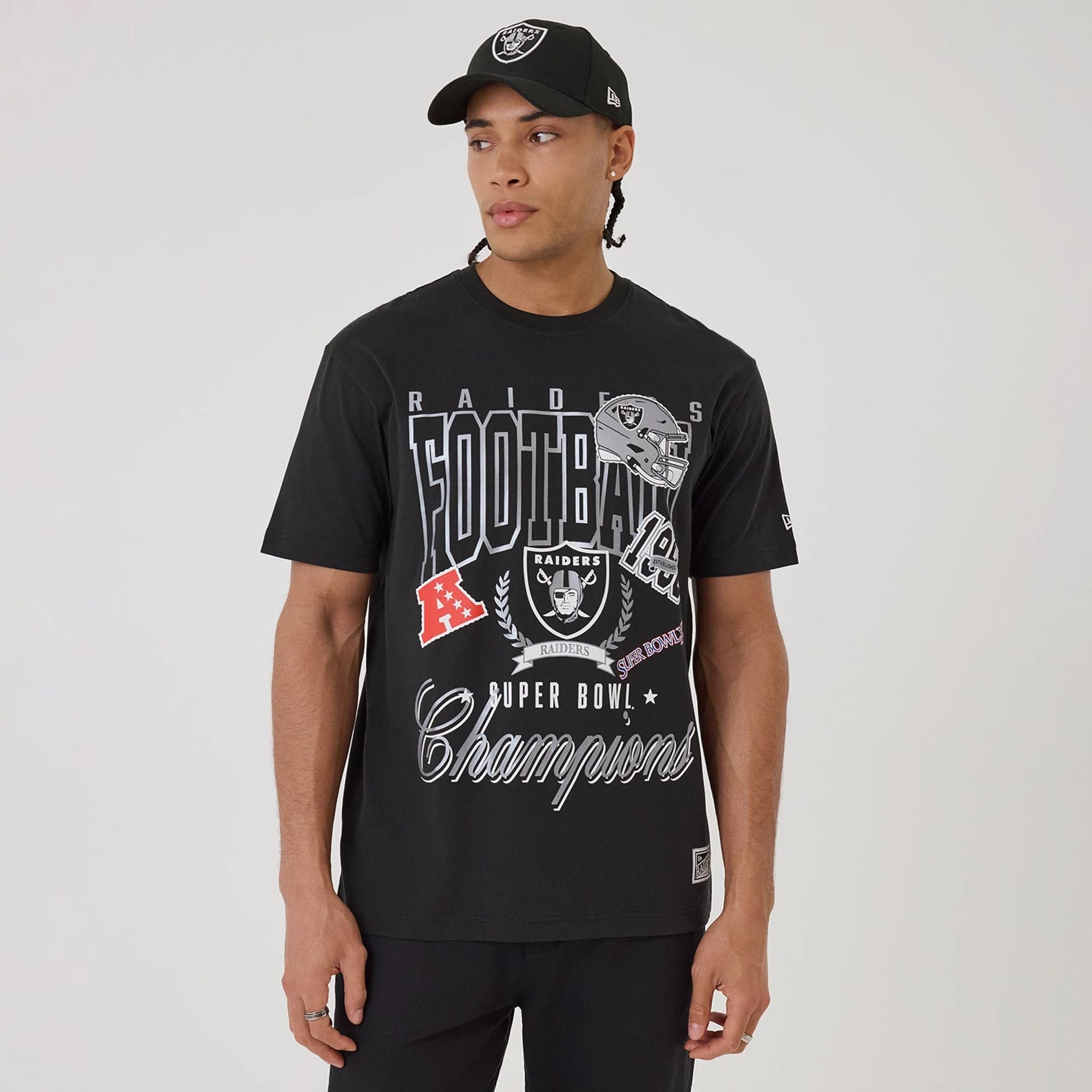 Las Vegas Raiders NFL Sport Classic Black T-Shirt-kentox