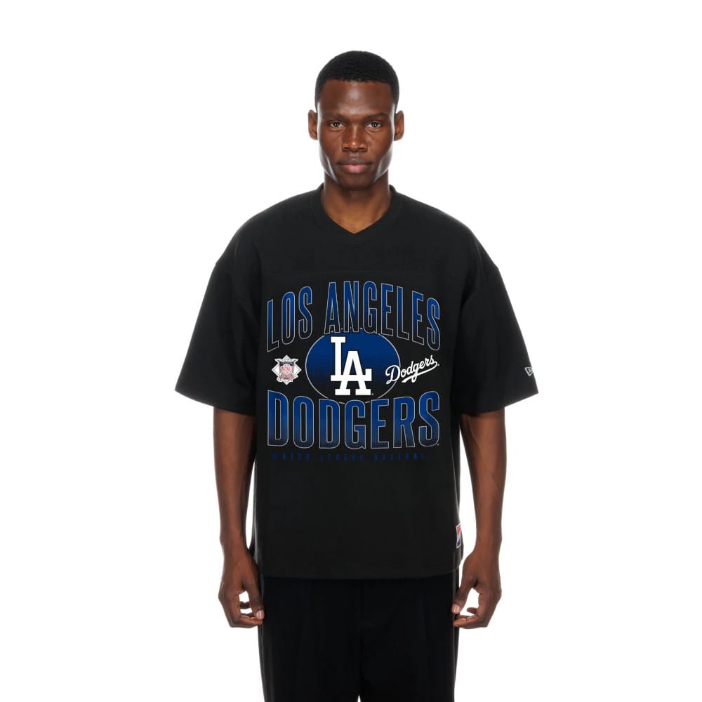 LA Dodgers MLB Black Boxy T-Shirt-kentox