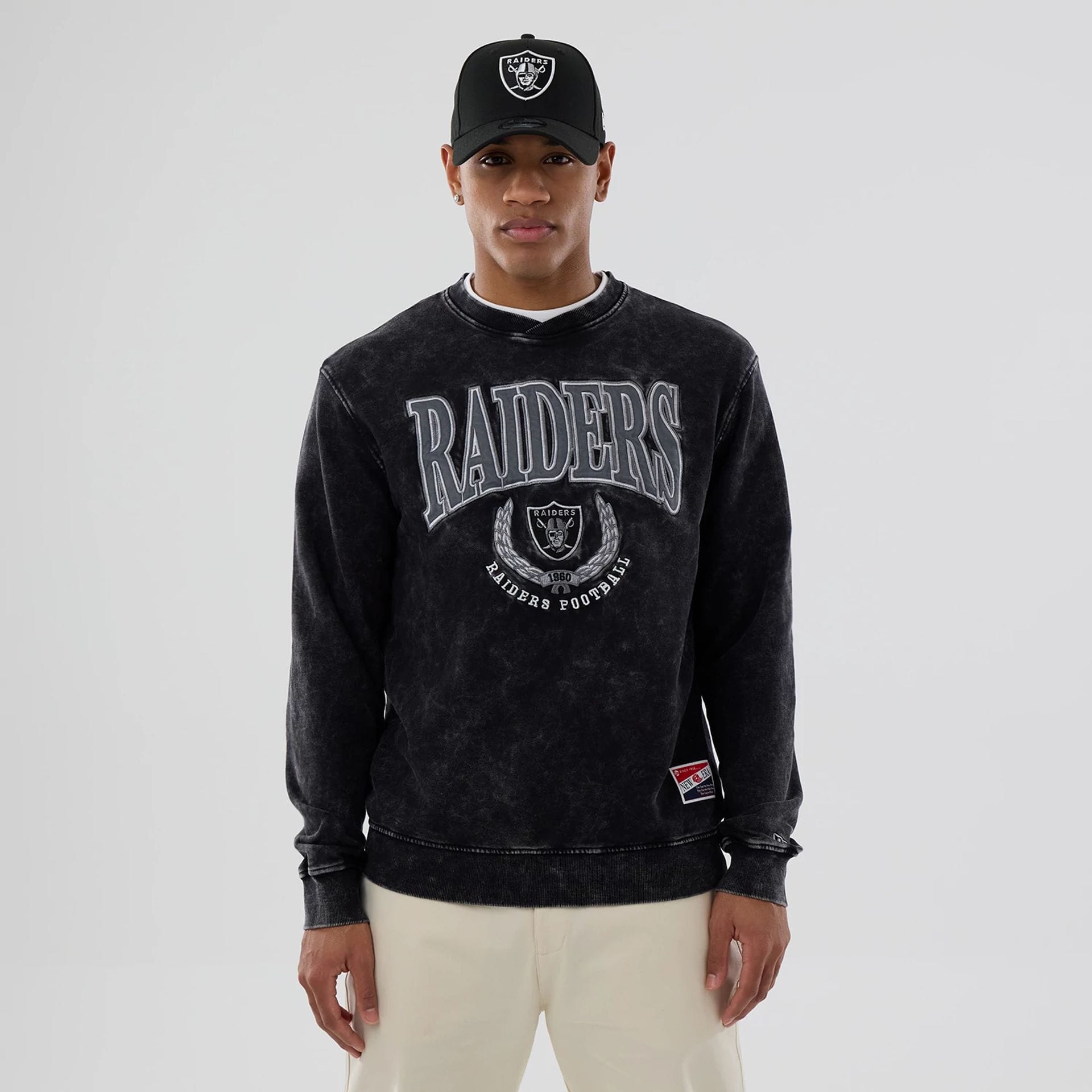 Las Vegas Raiders NFL Black Crew Neck Sweater-kentox