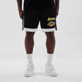 LA Lakers NBA Black Mesh Shorts-kentox