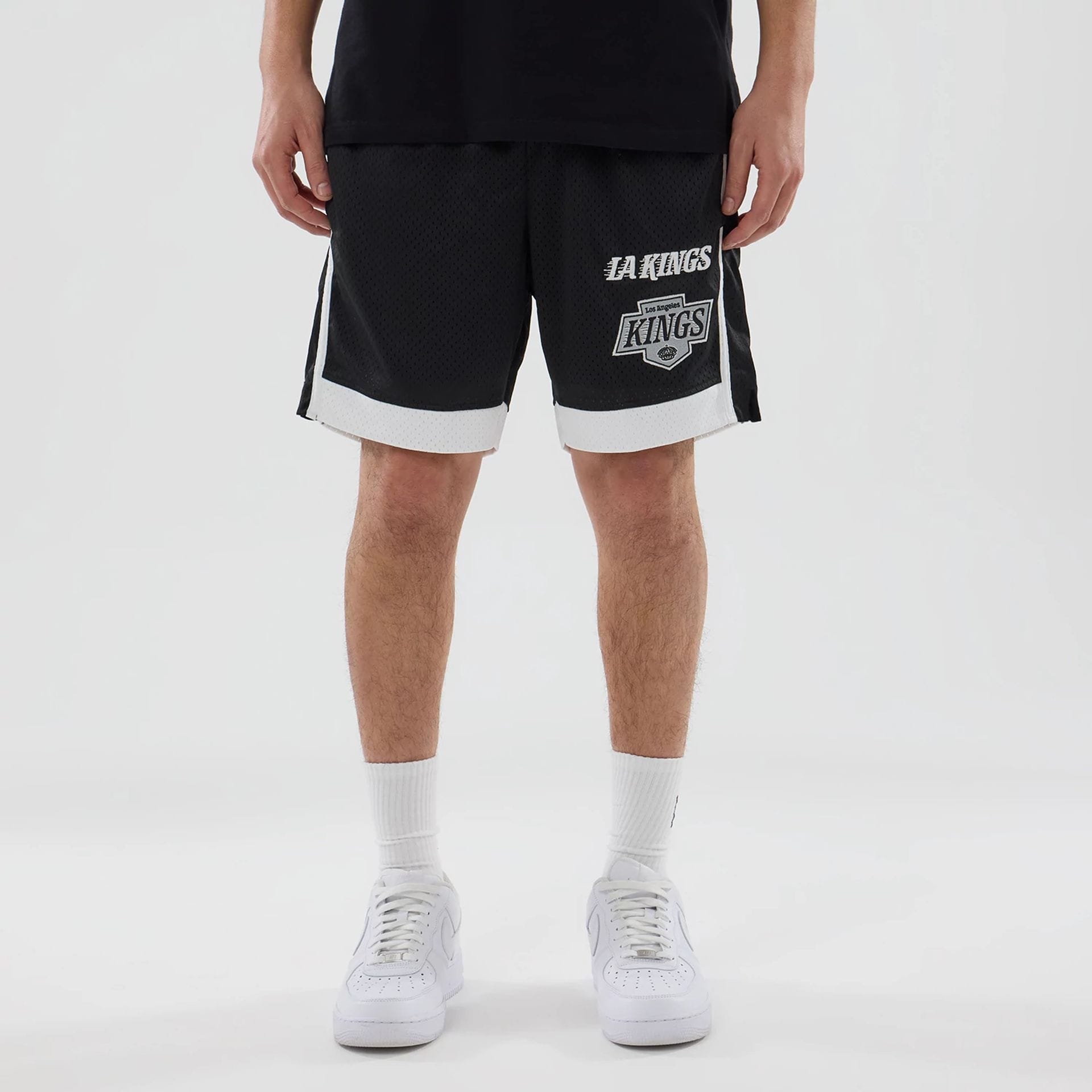 LA Kings NHL Black Mesh Shorts-kentox