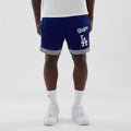 LA Dodgers MLB Dark Blue Mesh Shorts-kentox