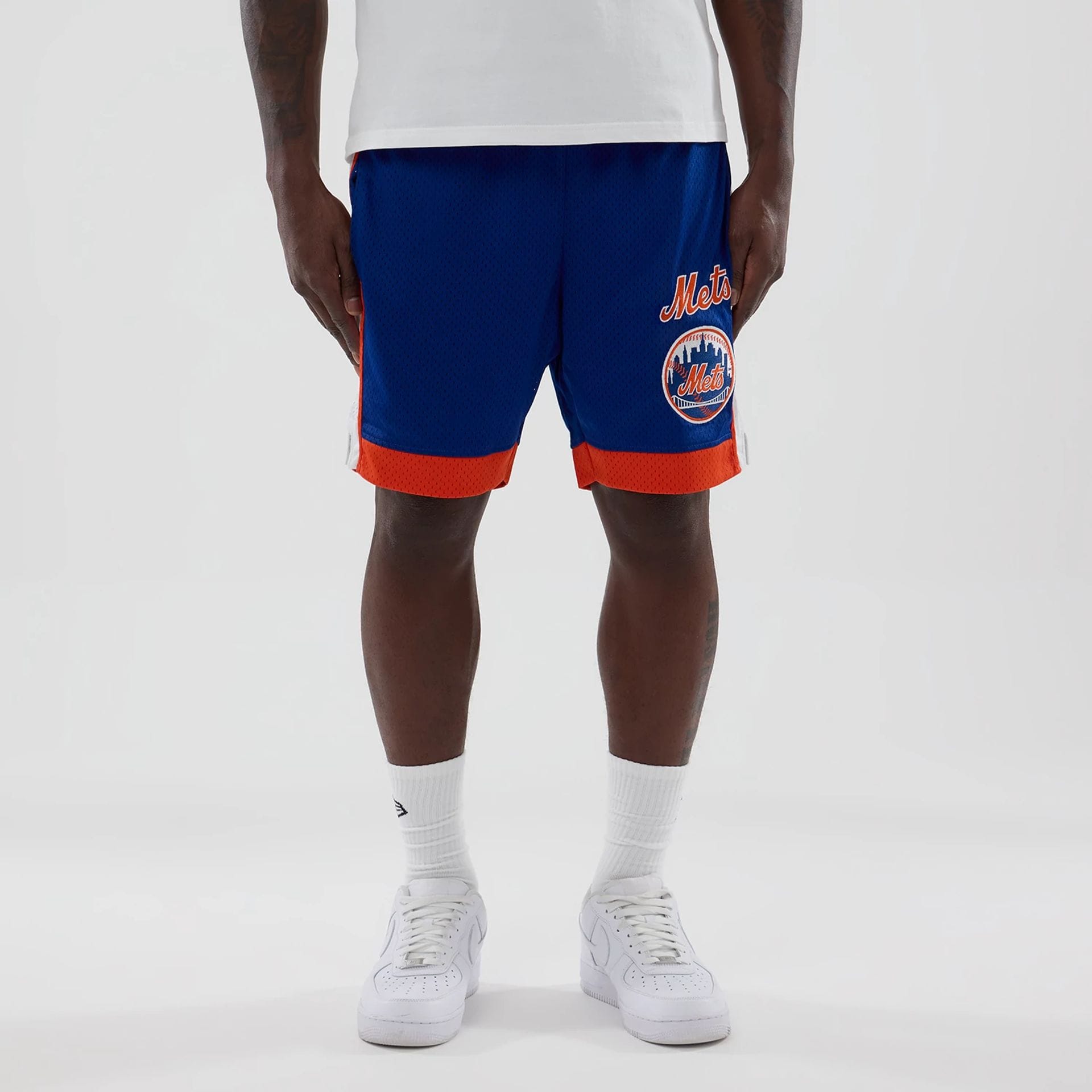 New York Mets MLB Blue Mesh Shorts-kentox