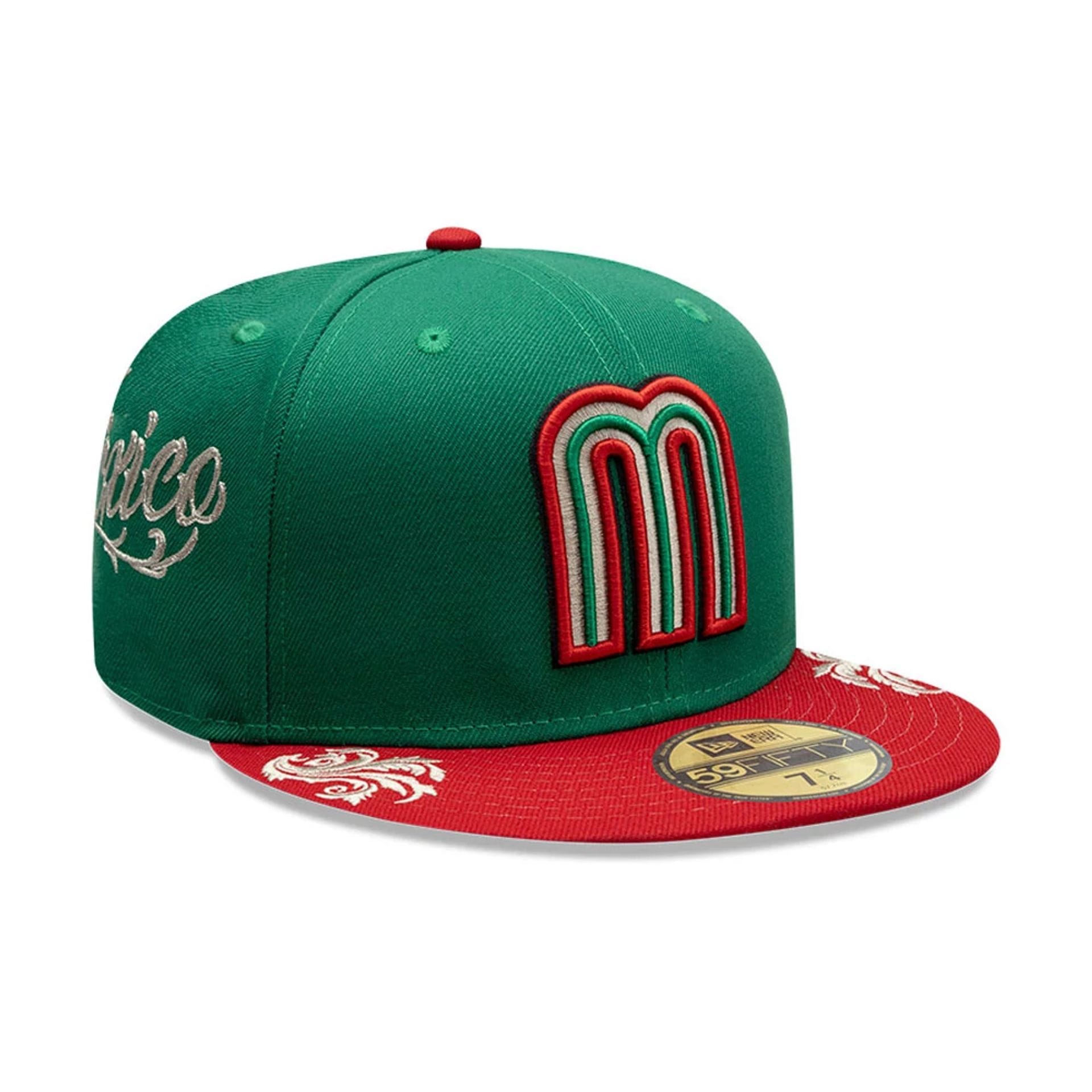 Mexico LMB Wordmark Green 59FIFTY Fitted Cap-kentox