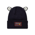 Red Bull Racing Toddler Ears Dark Blue Cuff Knit Beanie Hat-kentox