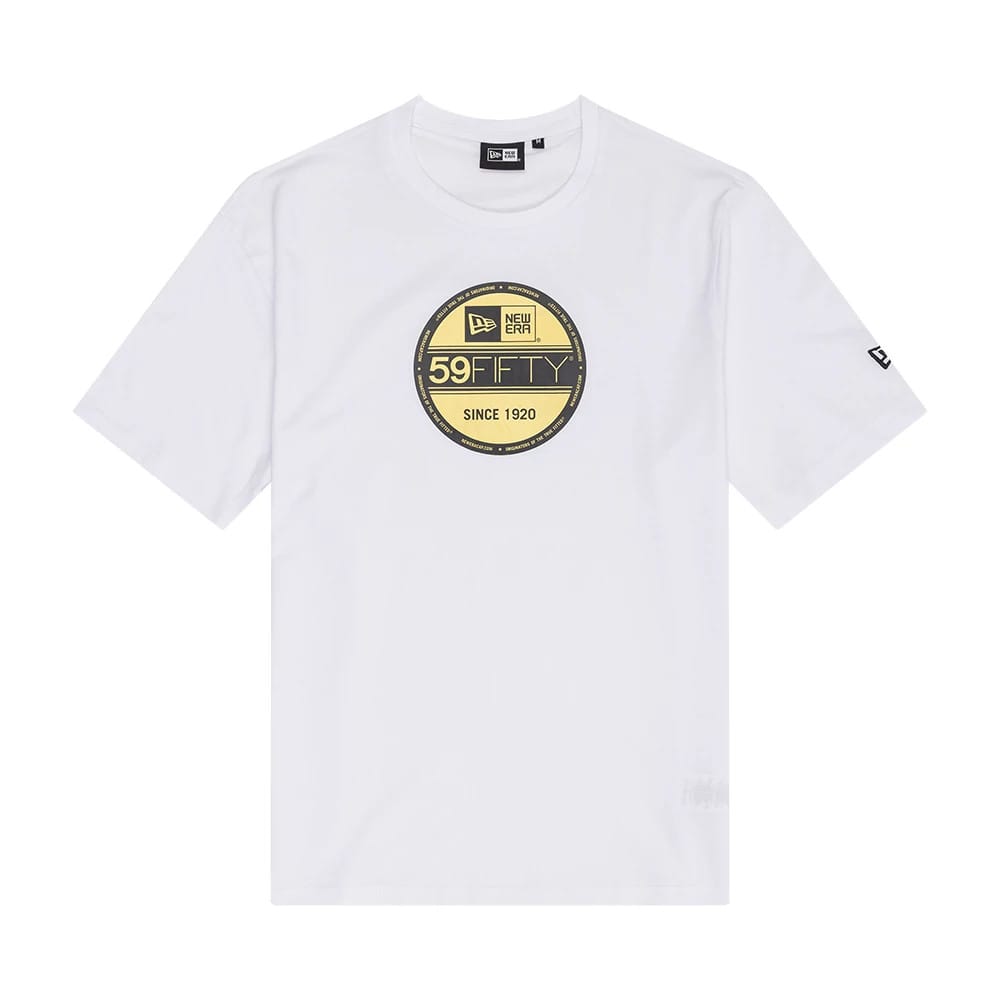 New Era Sticker Graphic White T-Shirt-kentox