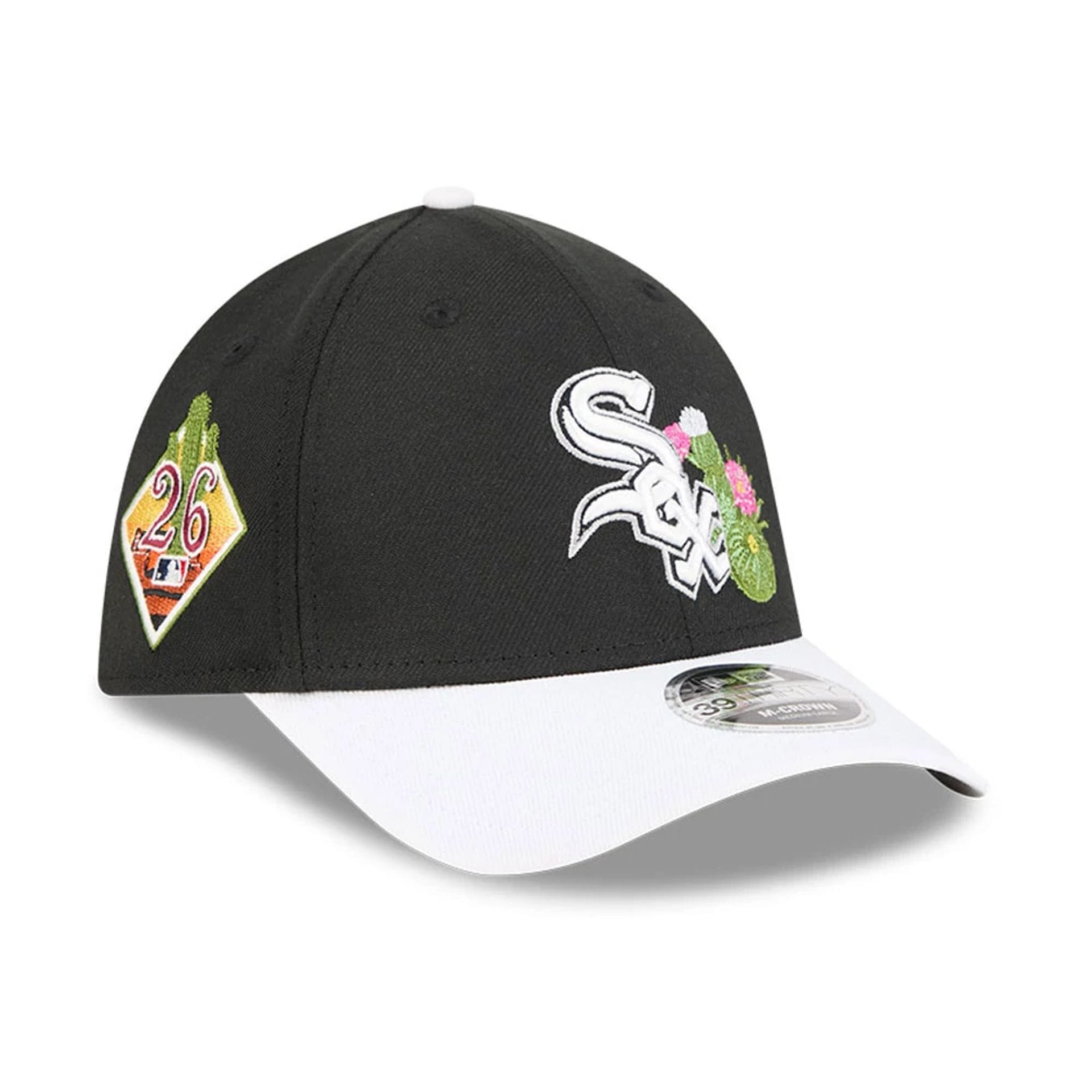 White Sox MLB Spring Training 2026 Black 39THIRTY M-Crown Stretch Fit Cap-kentox