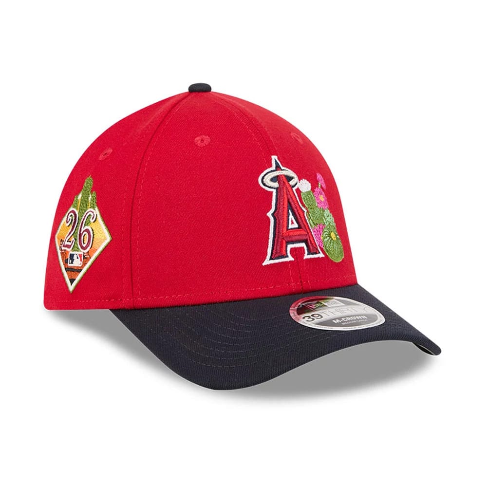 LA Angels MLB Spring Training 2026 Red 39THIRTY M-Crown Stretch Fit Cap-kentox