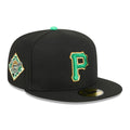 Pittsburgh Pirates MLB Saint Patrick's Day Black 59FIFTY Fitted Cap-kentox