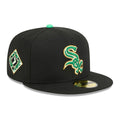 Chicago White Sox MLB Saint Patrick's Day Black 59FIFTY Fitted Cap-kentox