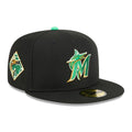 Miami Marlins MLB Saint Patrick's Day Black 59FIFTY Fitted Cap-kentox