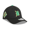 Tigers MLB Saint Patrick's Day Black 39THIRTY M-Crown A-Frame Stretch Fit Cap-kentox