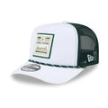 Athletics MLB Lines Dark Green 9FIFTY A-Frame Snapback Adjustable Cap-kentox