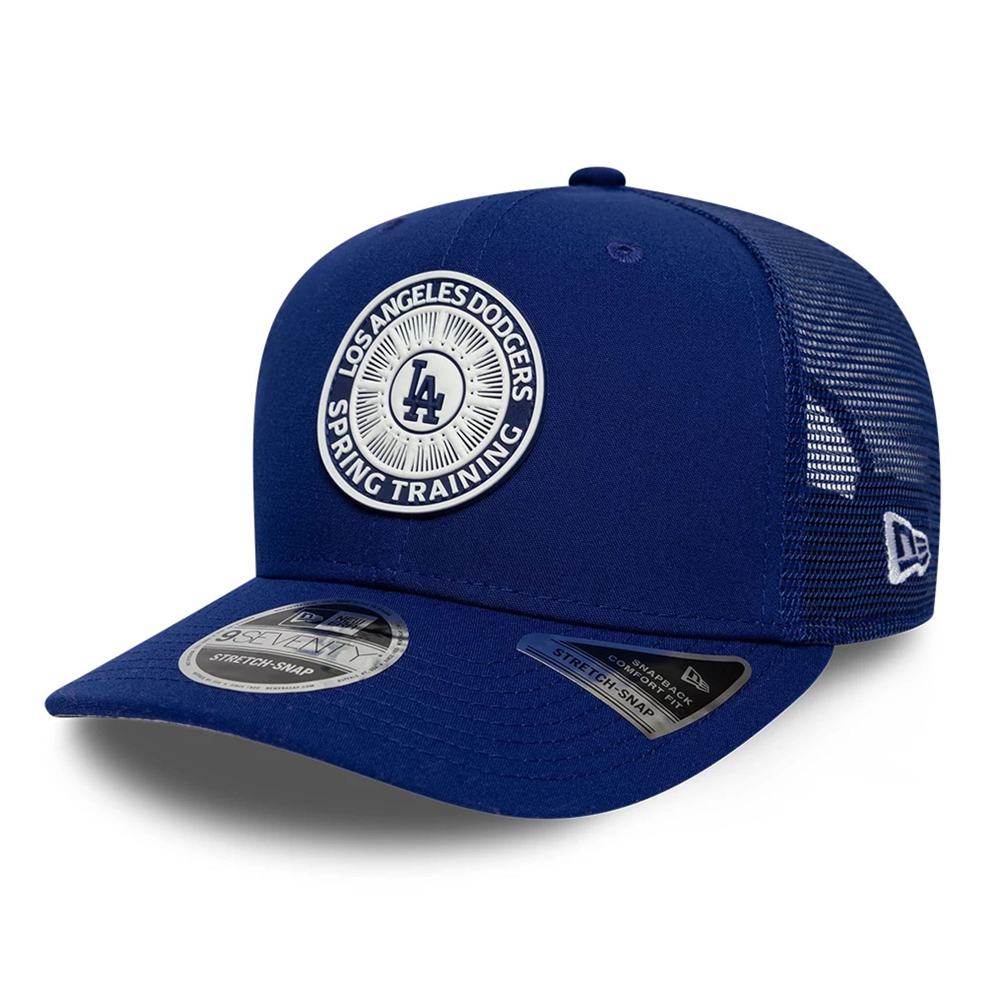 LA Dodgers MLB Circles Dark Blue 9SEVENTY Stretch Snap Adjustable Cap-kentox