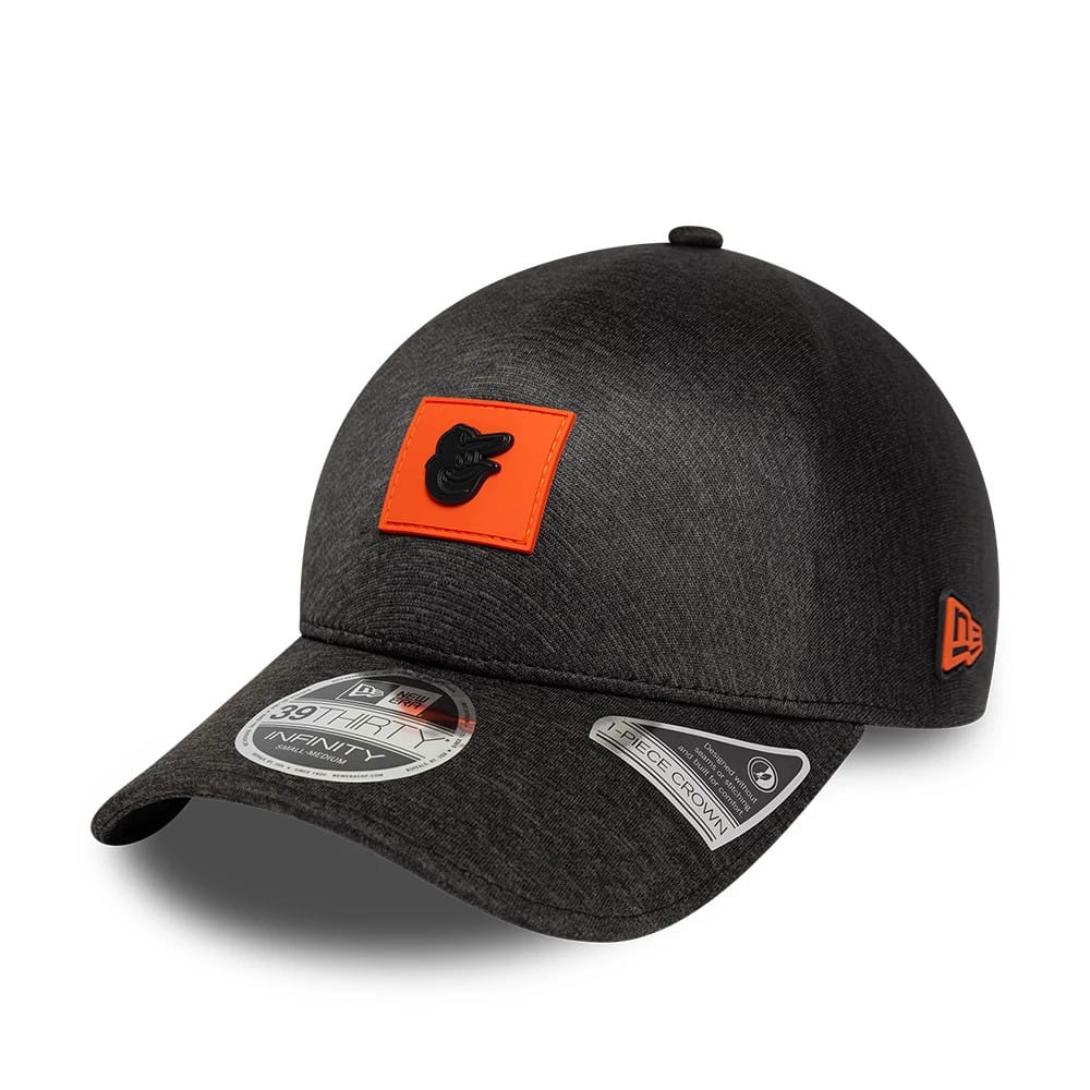 Baltimore Orioles MLB Clubhouse Black 39THIRTY Infinity Stretch Fit Cap-kentox