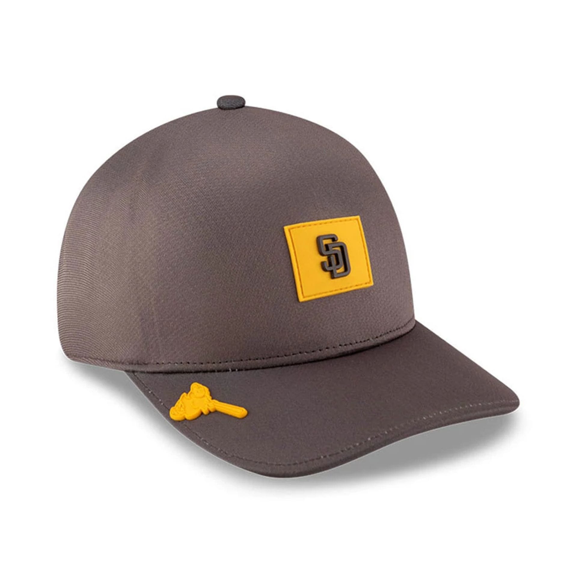 San Diego Padres MLB Clubhouse Dark Brown 39THIRTY Infinity Stretch Fit Cap-kentox