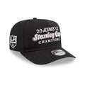 LA Kings NHL Historic Black 9FIFTY A-Frame Snapback Adjustable Cap-kentox