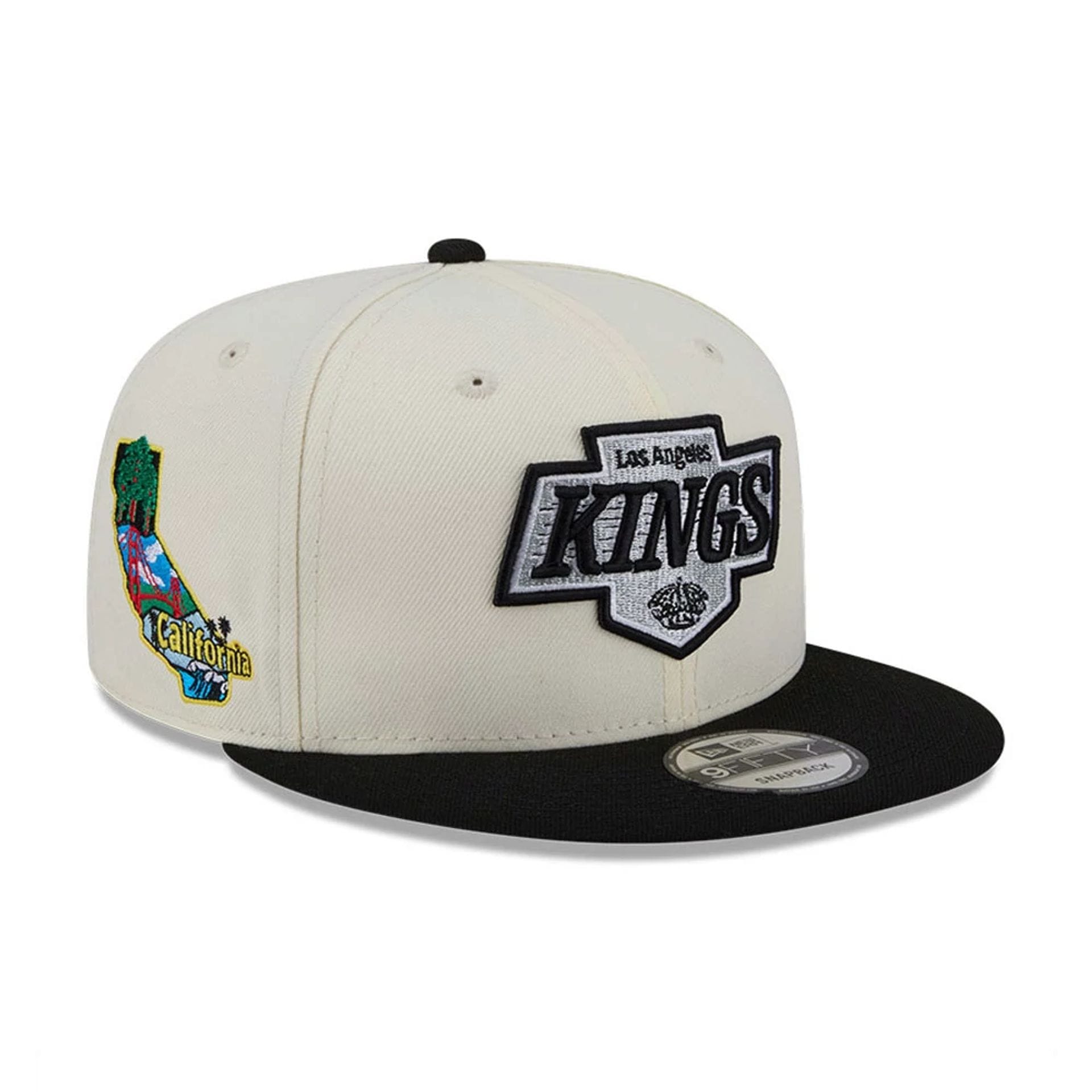 LA Kings NHL Localized White 9FIFTY Snapback Adjustable Cap-kentox