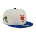 New York Mets MLB Localized White 9FIFTY Snapback Adjustable Cap-kentox