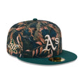 Athletics MLB Leaves Dark Green 59FIFTY Fitted Cap-kentox