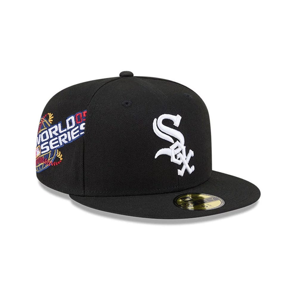 Chicago White Sox MLB Hidden Hit Black 59FIFTY Fitted Cap-kentox
