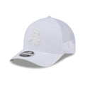 Chicago White Sox MLB Badged White 9FORTY M-Crown A-Frame Trucker Cap-kentox
