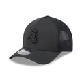 Chicago White Sox MLB Badged Black 9FORTY M-Crown A-Frame Trucker Cap-kentox