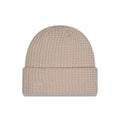 New Era Waffle Knit Light Beige Cuff knit Beanie Hat-kentox